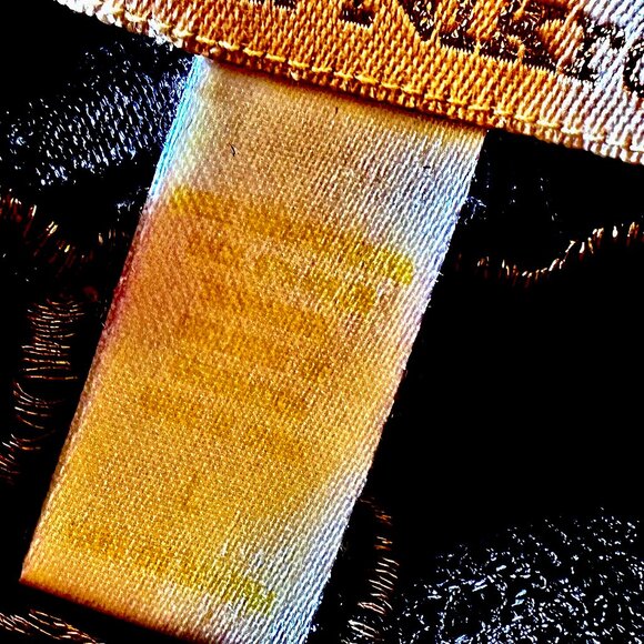 Flora Nikrooz Black Long Nightgown Gown Lace Adjust Strap Sheer Portion Tie sz L - Picture 5 of 16